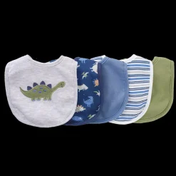 Lullaby Dreams 5-Pack Bibs Dino Outlet