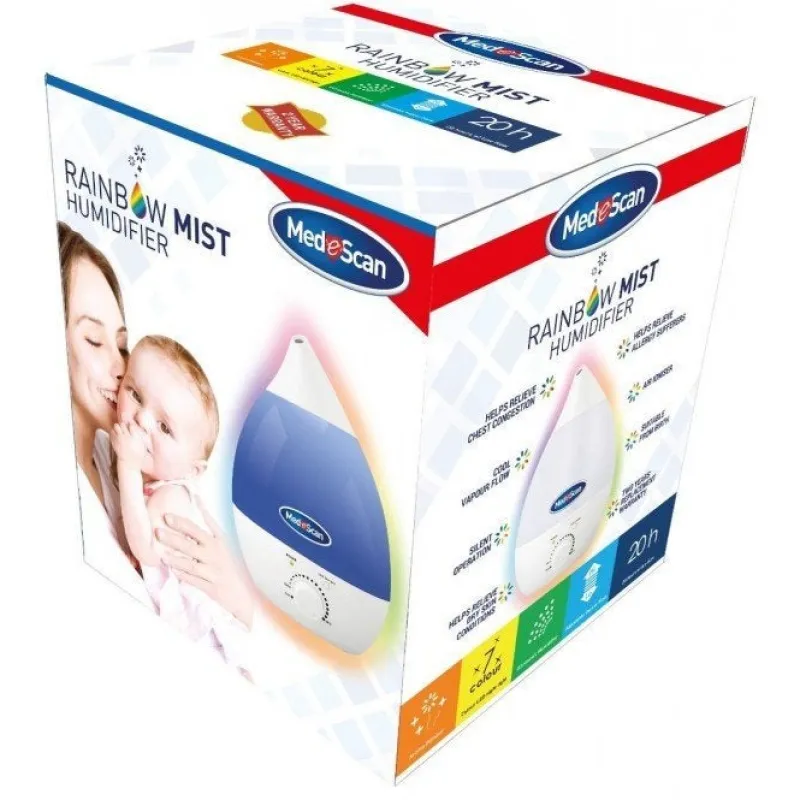 Medescan Rainbow Mist Humidifier New