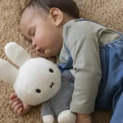 Miffy Cuddle Fluffy Soft Toy Blue Medium 25cm Best