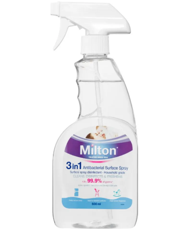 Milton Antibacterial Surface Spray 500ml Hot