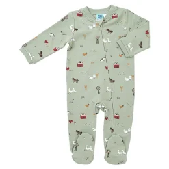 Mobi Minors Brushed Fleece Growsuit New