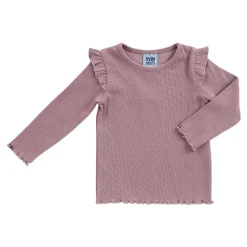 Mobi Minors Frill Sleeve Rib Top Online