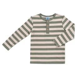 Mobi Minors L/S Henley Top Hot