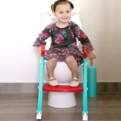 Moose Step on up Toilet Trainer Aqua/Red Best