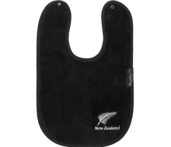 Mum 2 Mum Mum2Mum Kiwiana Wonder Bib Black Fern Fashion