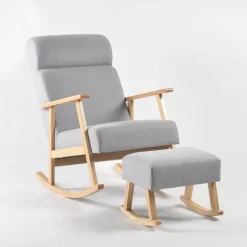 Nested Nordic Nursing Chair and Footstool Outlet
