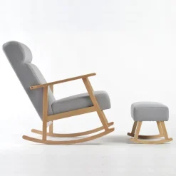 Nested Nordic Nursing Chair and Footstool Outlet