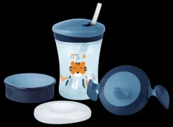 NUK Evolution Cup - Learn to Drink Set 230ml Blue Outlet