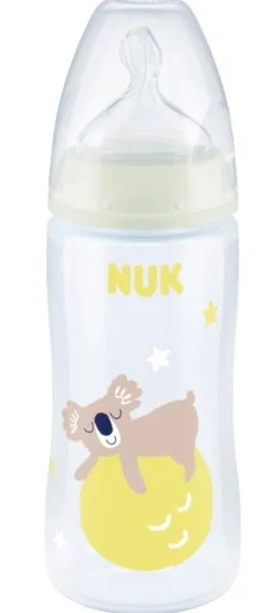 NUK First Choice+ Night Bottle with Temperature Control 300ml 6-18m Hot