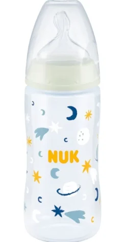 NUK First Choice+ Night Bottle with Temperature Control 300ml 6-18m Hot