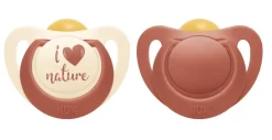 NUK for Nature Latex Soothers 18-36m 2-Pack - Assorted Colours Online
