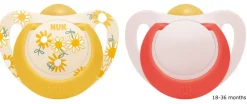 NUK Star Latex Soother 18-36m 2-Pack - Assorted Colours Discount
