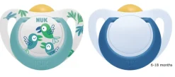 NUK Star Latex Soother 6-18m 2-Pack - Assorted Colours Discount