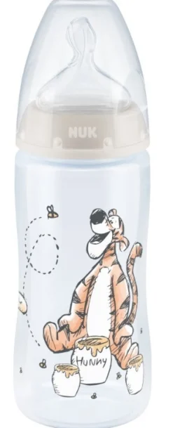 Winnie the Pooh NUK First Choice Feeding Bottle 300ml - Assorted Colours Clearance