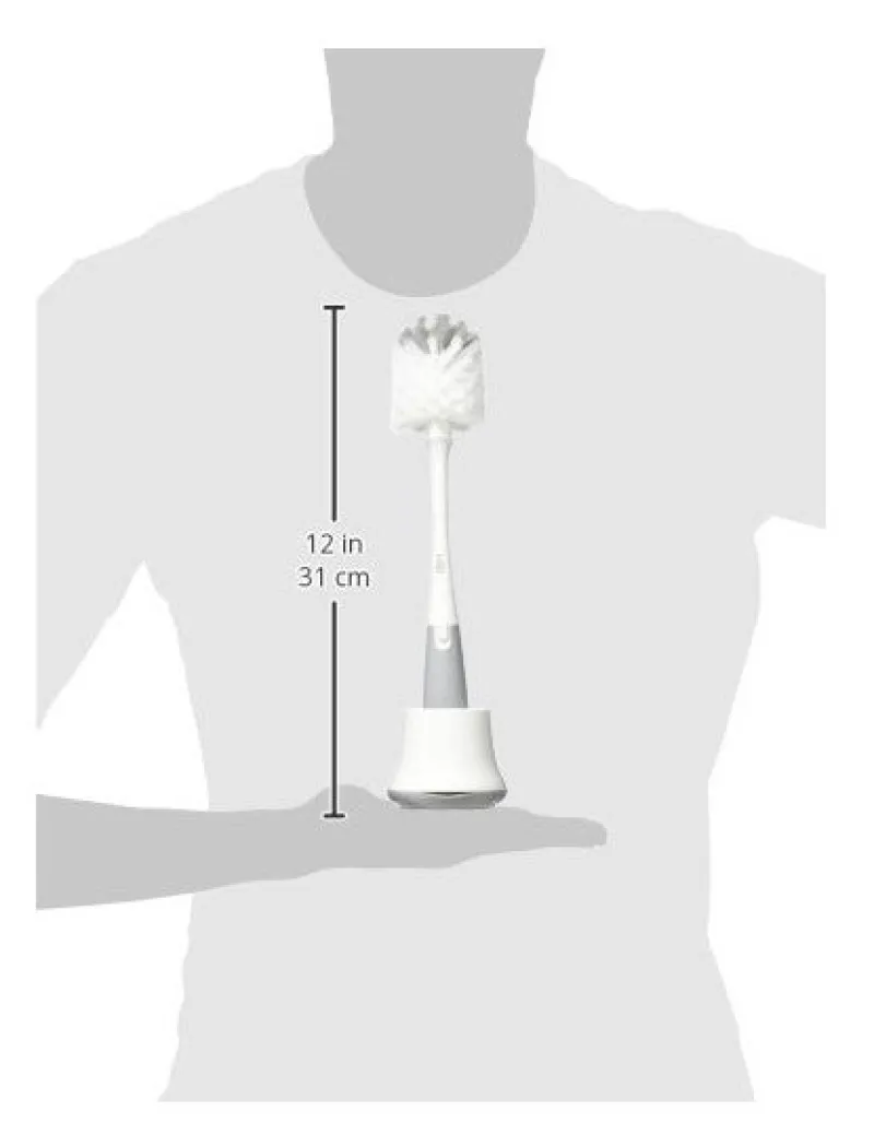 OXO Tot Bottle Brush with Detail Cleaner and Stand Gray Clearance