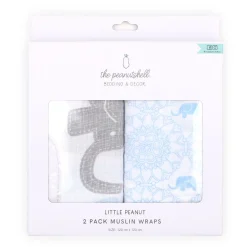 Peanutshell Little Peanut Muslin 2-Pack Wraps Sale