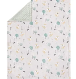 Peanutshell Woodland Adventure Velour Blanket Fashion