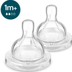 Philips Avent Anti-colic Teats 1m+ Slow Flow 2-Pack Hot