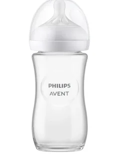 Philips Avent Natural Response Glass Bottle 240ml Single Hot