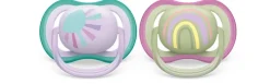 Philips Avent Ultra Air Deco Soother 2-Pack 0-6m - Assorted Colours Hot