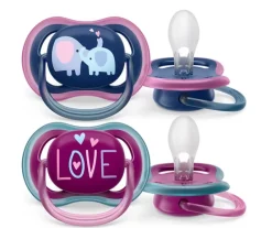 Philips Avent Ultra Air Deco Soother 2-Pack 18m+ - Assorted Colours New