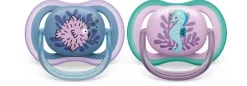 Philips Avent Ultra Air Deco Soother 2-Pack 6-18m - Assorted Colours Hot