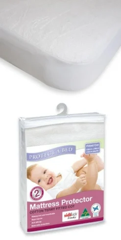 Protect A Bed Protect-A-Bed Cotton Terry Fitted Cot Mattress Protector Online