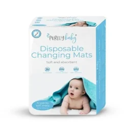 Purely Baby Disposable Changing Mats 10-Pack New