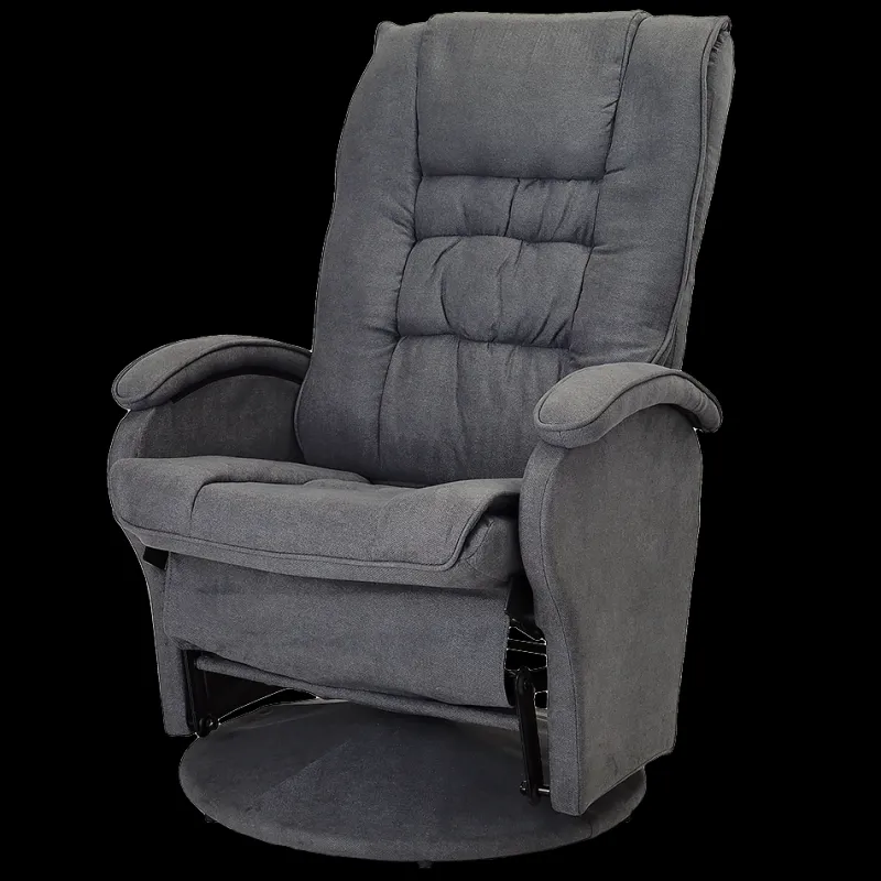 Nested Recliner Chair with Ottoman Dark Grey Sale