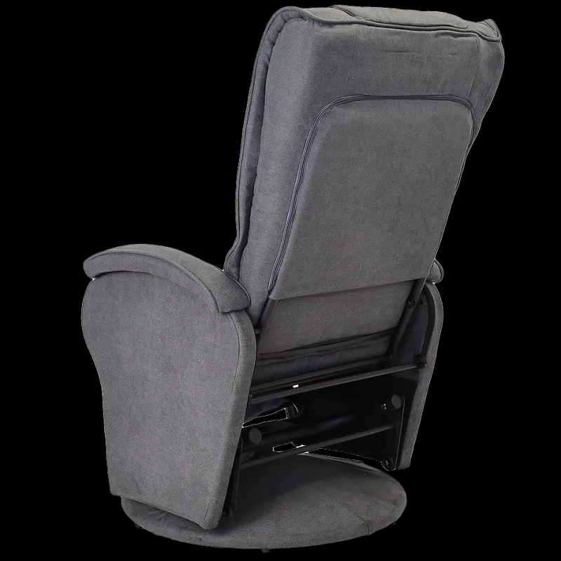 Nested Recliner Chair with Ottoman Dark Grey Sale