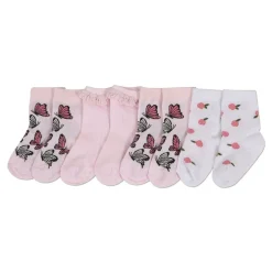 Ricochet Kids Butterfly Crew 4pk Socks Sale