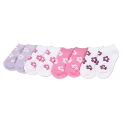 Ricochet Kids Daisy Low Cut 4pk Socks Outlet