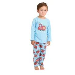 Ricochet Kids Long Knit PJS Hot