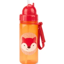 Skip Hop Zoo PP Straw Bottle Fox 390ml New