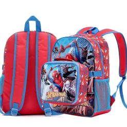 Marvel Spiderman Backpack with Cooler Lunch Bag Fashion