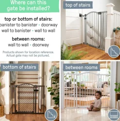 Ingenuity Summer by The Doorway 48W Series Pet and Baby Gate Black Online