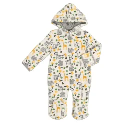 Tangerine Baby Flannel Hooded Pramsuit Clearance