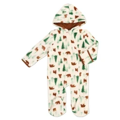 Tangerine Baby Flannel Hooded Pramsuit Discount