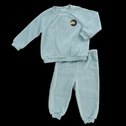 Tangerine Baby Velour 2-Piece Set Dino New