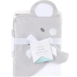 Peanutshell The Little Peanut Elephant Hooded Towel Grey Sale