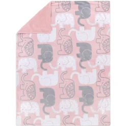 Peanutshell The Sweet Peanut Velour Blanket Pink Best