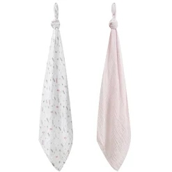 infancie t 2-Pack Baby Muslin Blanket Pink Stripe/White IT5232 Hot