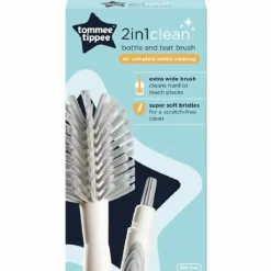 Tommee Tippee Closer To Nature 2-in-1 Baby Bottle Brush Hot