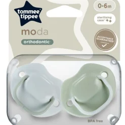 Tommee Tippee Closer To Nature Tommee Tippee Moda Soother 2-Pack 0-6m - Assorted Colours Outlet