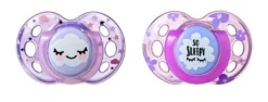 Tommee Tippee Closer To Nature Tommee Tippee Night Time Soother 18-36m 2-Pack - Assorted Colours Hot