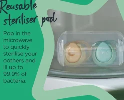 Tommee Tippee Closer To Nature Tommee Tippee Night Time Soother 2-Pack 0-6m - Assorted Colours Discount