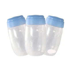 Unimom Breastmilk Storage 150ml Bottle 3-Pack Blue Fashion